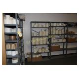 Sections of metal shelving  (released when empty)