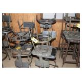 Lot:  8 shop stools