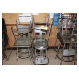 Lot:  8 shop stools