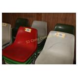 Fiberglass stacking chairs