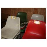 Fiberglass stacking chairs