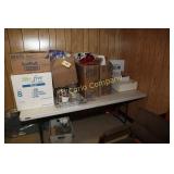 Lot:  Kitchen supplies and First Aid cabinet