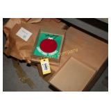 Lot:  Christmas charms and display stands