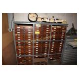 Three section oak cabinet - no contents  (removal