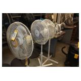 Lot:  3 pedestal fans - Honeywell, RE, Duracraft