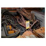 Lot:  2 pr. Heavy gloves, rubber hoses