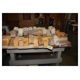 Lot:  Molds, samples and table