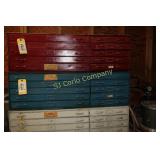 10 drawer metal cabinet - blue