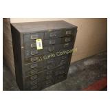 27 drawer metal cabinet