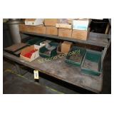 Metal work table and contents