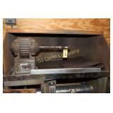 Buffing machine w/wood drawers and acc.