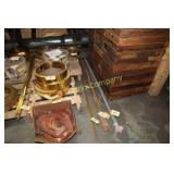 Lot:  Decorative wire - brass stock