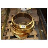 Lot: 3 coils of Brass flat stock - 5.5", 4.5",