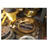Lot:  4 coils of assorted brass flat stock