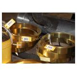 Coils of brass flat stock - 2.75" w