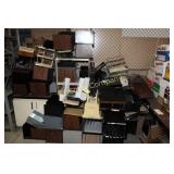 Lot:  Desktop file organizers and 2 cabinets