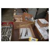Lot:  Letter openers, bells, mini wood chairs