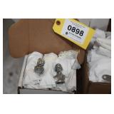 Lot:  Pewter busts of Presidents Lincoln and