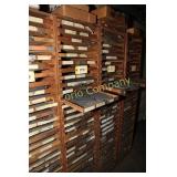 Findings parts holders in drawers and wood