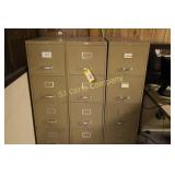 4 drawer file cabinets - no content