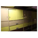 Lateral file cabinets - 4 drawer - w/office