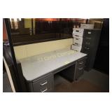 Lot:  Desk and file cabinet (no contents)