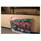 Grusti  framed painting - 40" x 36"