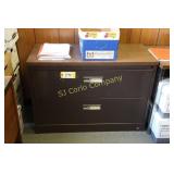 2 drawer lateral file cabinet - black - no