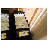 Assorted rings in display boxes