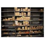 Lot of 9 shelves of assorted tooling