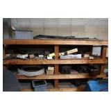 Lot of 3 shelves of assorted tooling