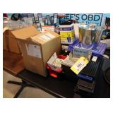 Lot of barware, drip matts, condiment trays,