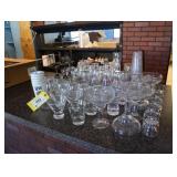 Assorted glassware