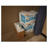 Lot of plastic drink covers