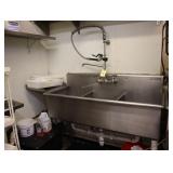 Stainless steel 3 bay sink