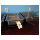 Chafing pans without covers