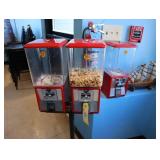 Lot of 3 gumball machines