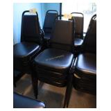 Black stack chairs