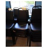 Black stack chairs