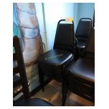 Black stack chairs