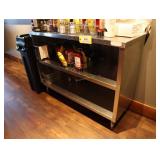 Stainless steel dish shelf, 48 inch x 18 inch