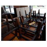 Dining table 24 inch x 30 inch with 2 wooden
