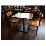 Dining table 24 inch x 30 inch with 2 wooden