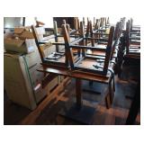 Dining table 24 inch x 30 inch with 2 wooden