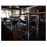 12 head draft beer tap risers