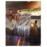 Lot of champagne flutes