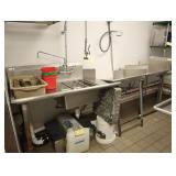 Stainless steel sink and drip sides for