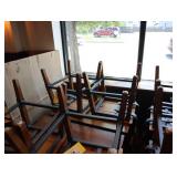 Dining table 24 inch x 30 inch with 2 wooden