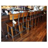 Bar stools, wooden 29 inch height with metal
