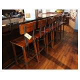 Bar stools, wooden 29 inch height with metal